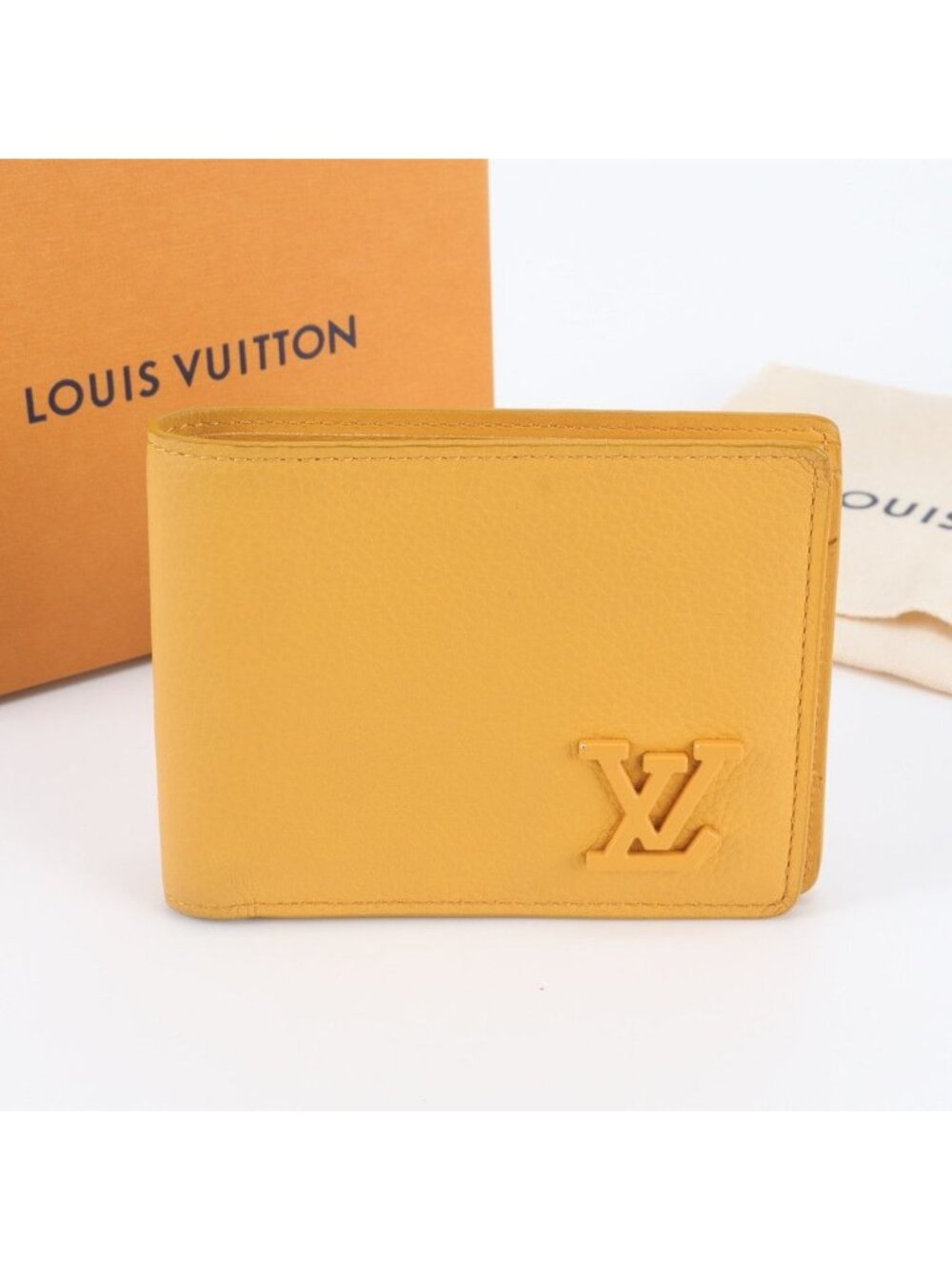 Louis Vuitton Portefeuille Multiple Leather Bifold Wallet
